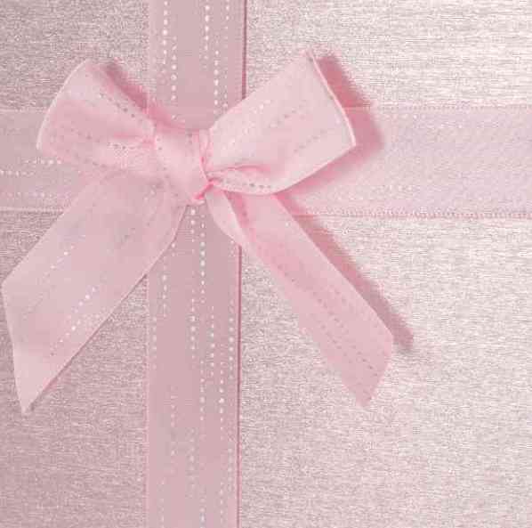 Коробка прямоугольник 23х16х9см Чудесный подарок Нежно-розовый