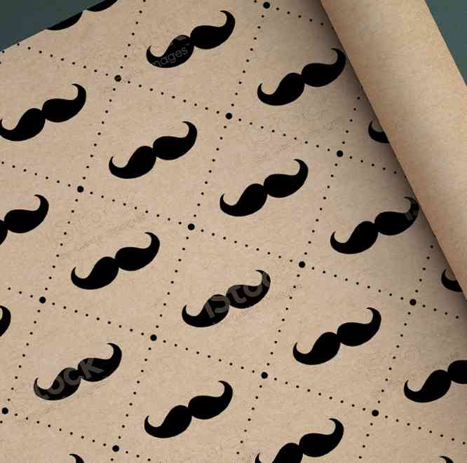 Бумага крафт лист 70х100см Усы Симфония