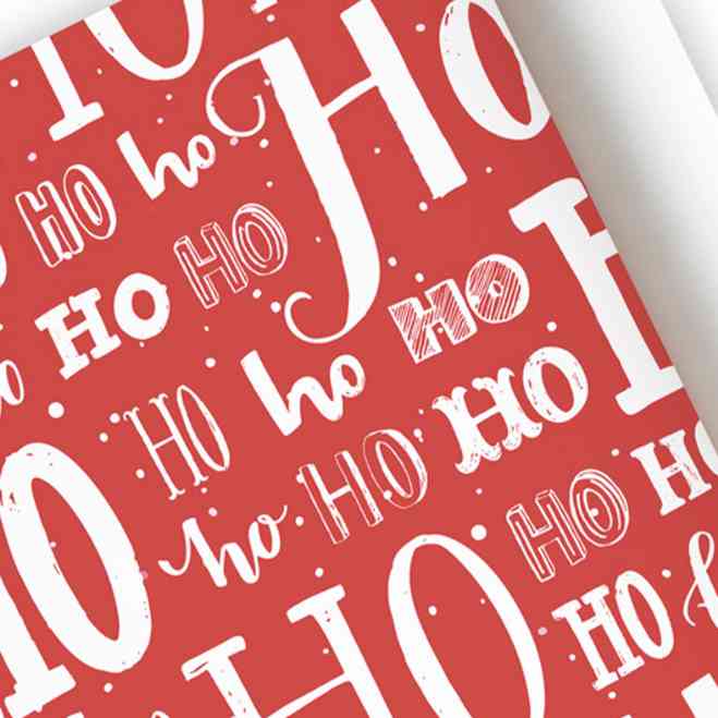 НГ Бумага лист 70х100см Ho-Ho Красный Симфония