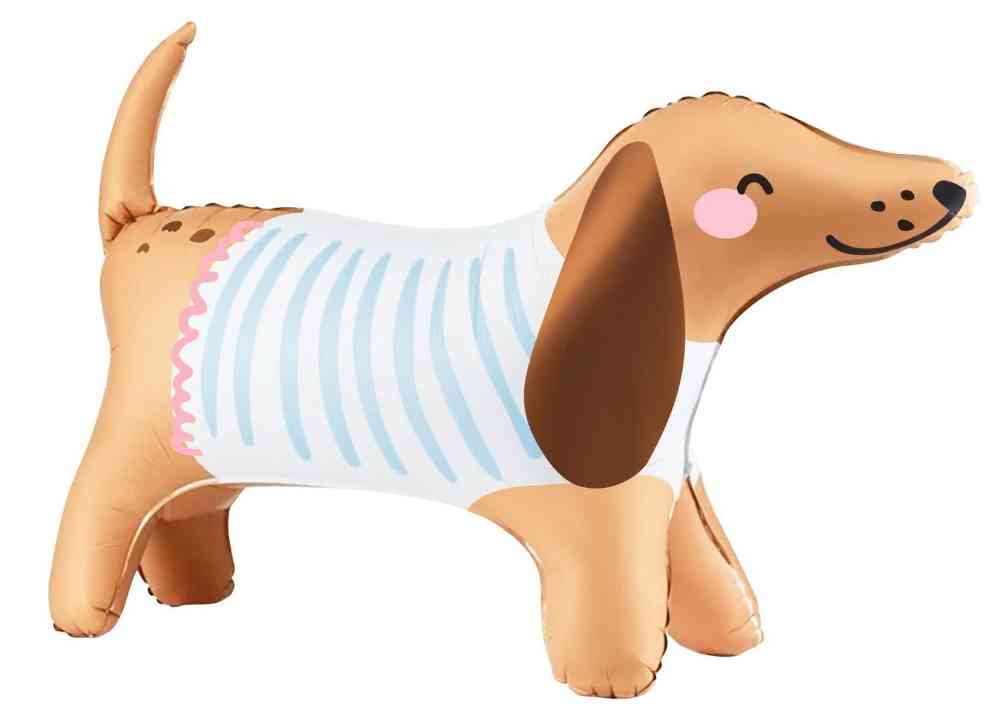 Шар фольга фигура AIR Таксик в свитере 24" 61смFL