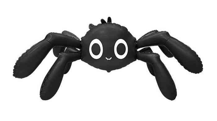 Шар фольга фигура AIR Паук Черный Сатин 57" 145смFL (упак)