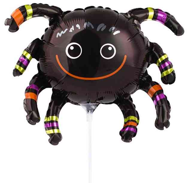 Шар фольга мини Паук улыбающийся 10" 25смAn