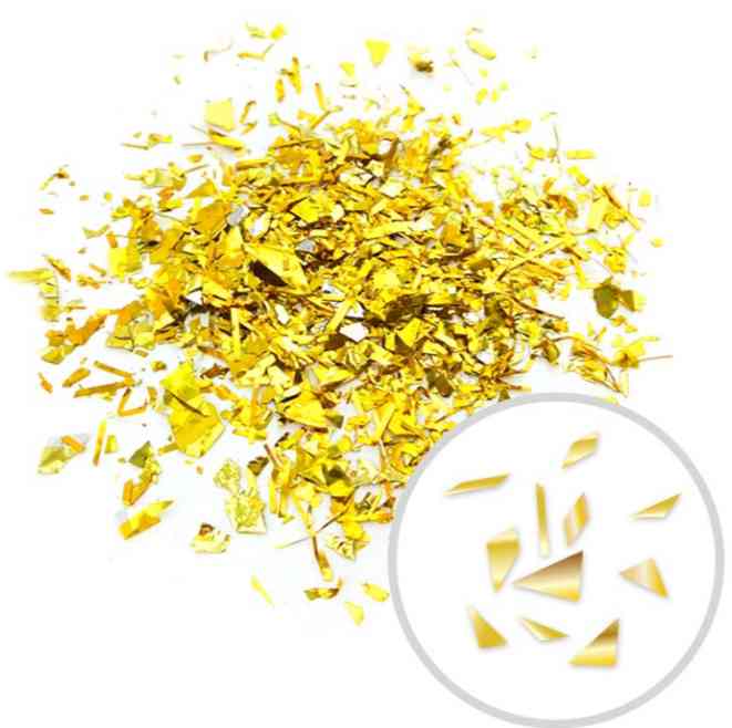 Конфетти дробленные фольга Золото 250г