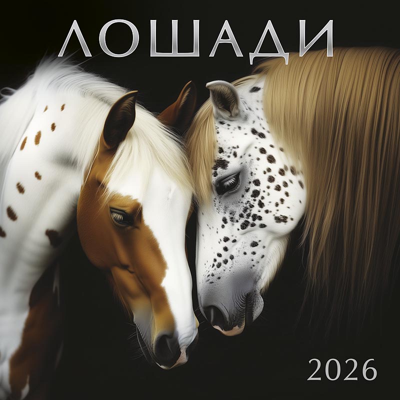 Календарь настенный 2026 12 л, 30*30 см Лошади