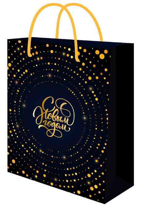 НГ Пакет бумажный M 18х23см С Новым годом