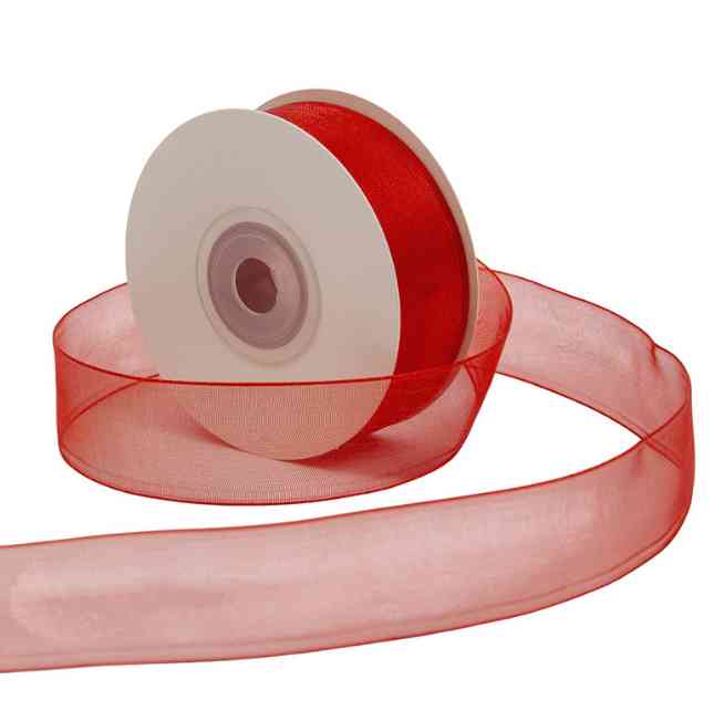 Лента Органза 25х22,85м Красный БР