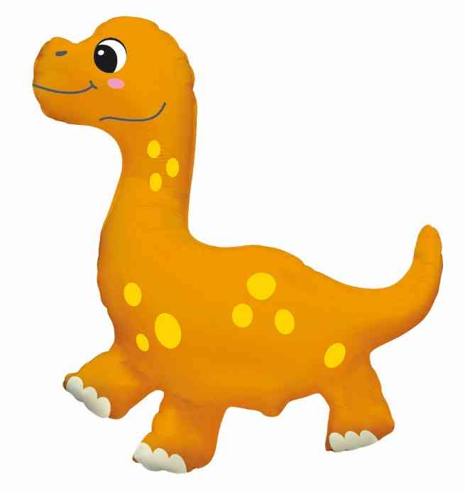 Шар фольга мини Динозаврик Диплодок 10" 25смFm