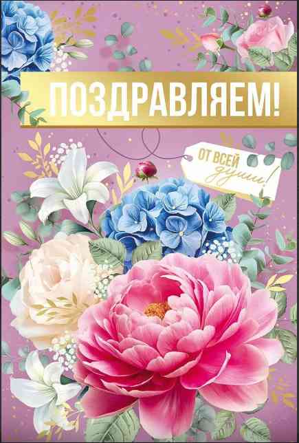 Открытка А5 Поздравляем ИмП