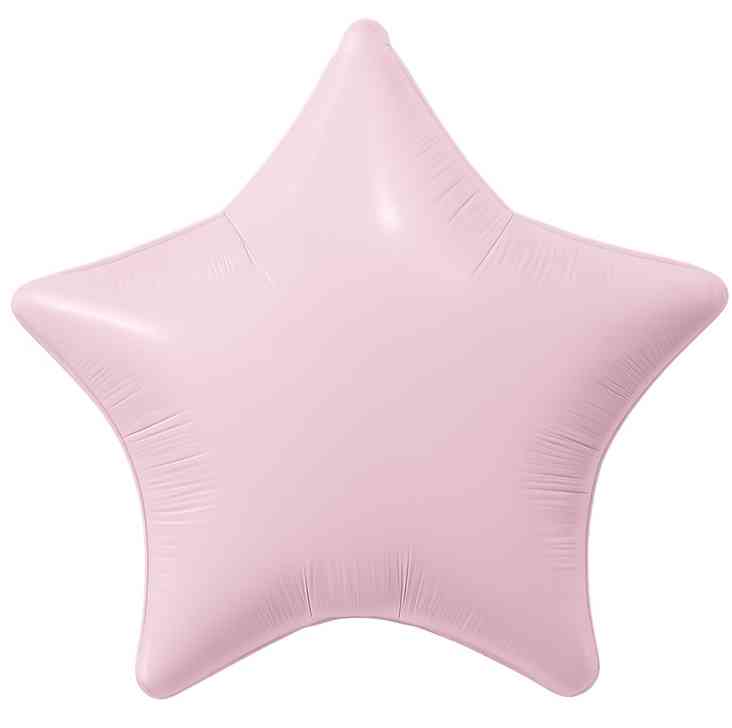 Шар фольга без рисунка 36"AG звезда пастель Зефирный розовый 1204-1733