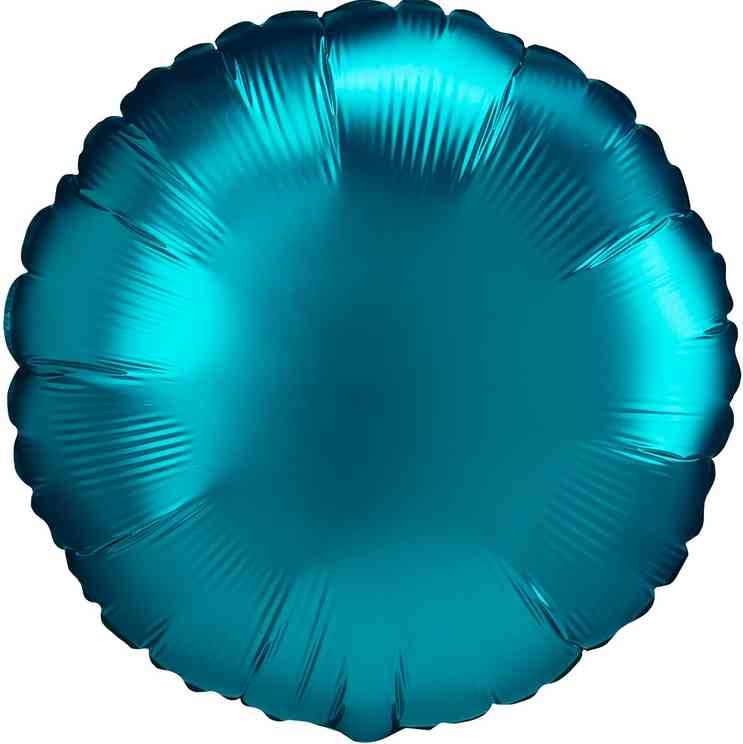 Шар фольга без рисунка 18"An круг сатин Аква Aqua