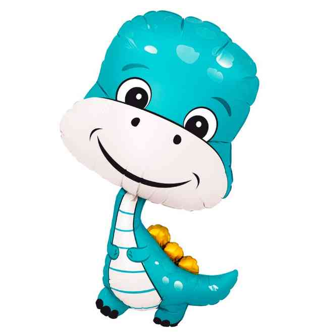 Шар фольга фигура Динозаврик 38" 96смAG (упак)