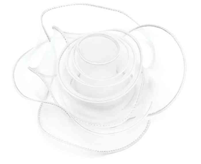 Лента Органза с леской 4х9,14м Белый