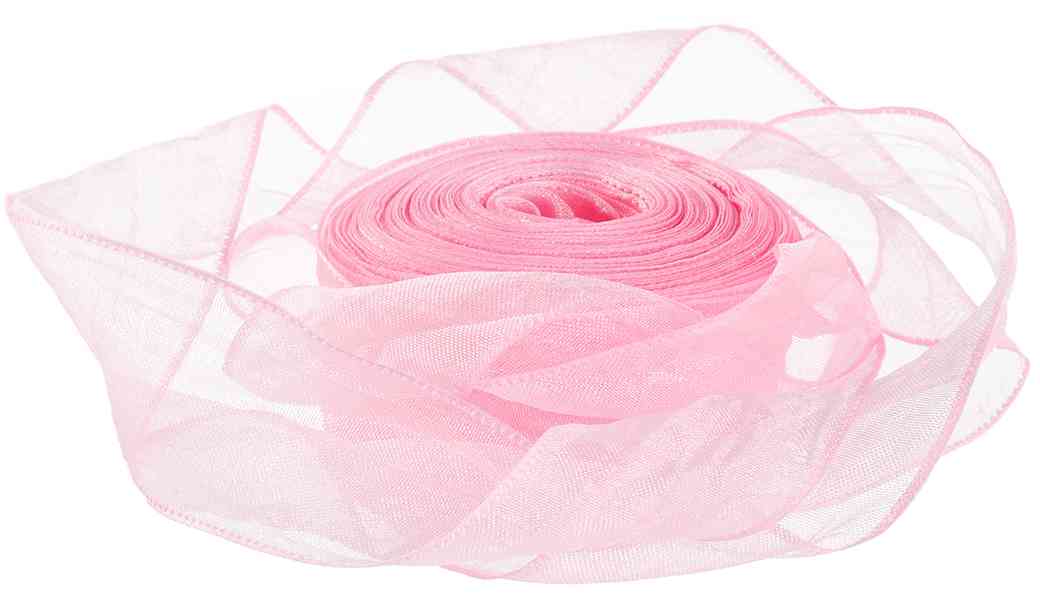 Лента Органза 25х9,14м Нежная грация Розовый