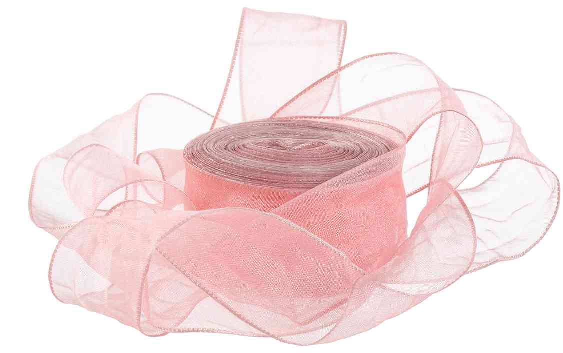 Лента Органза 25х9,14м Нежная грация Пыльная роза