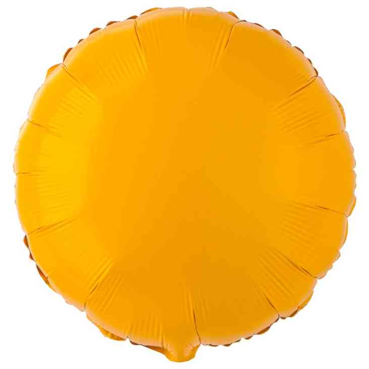 Шар фольга без рисунка 18"GR круг пастель Матовый Горчичный