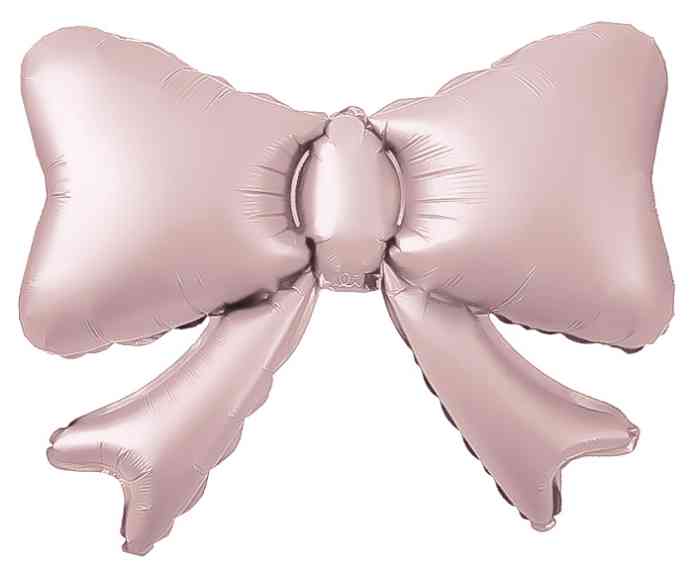 Шар фольга фигура Бант (воздух) Пыльная роза Сатин 20" 51см FL (упак)