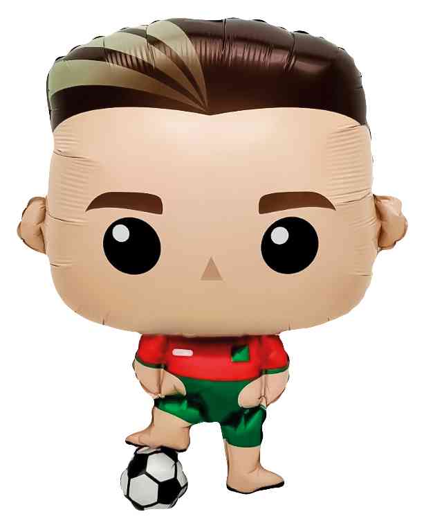 Шар фольга фигура Футболист 27" 69см FL (упак)