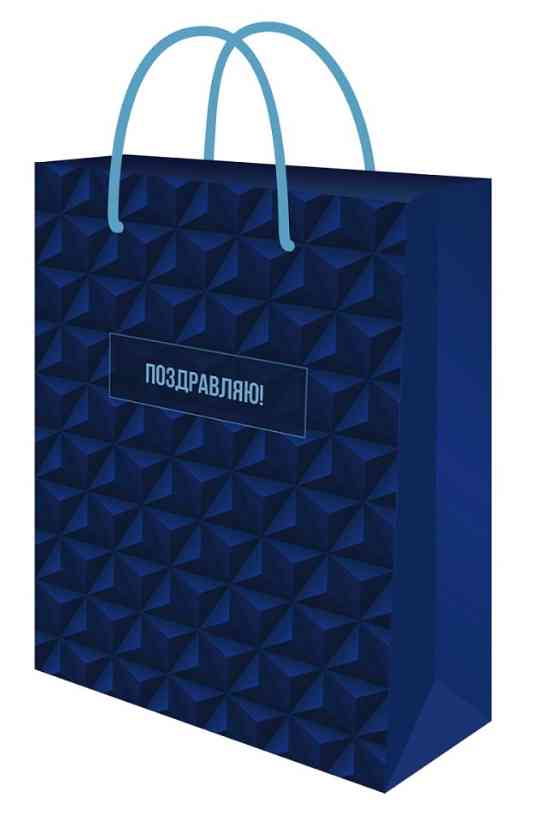 Пакет бумажный XL 31х41см Гексагональ Миленд