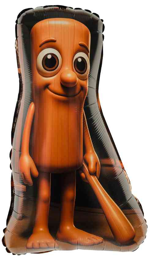 Шар фольга фигура Бейсбольная бита 28" 71см FL