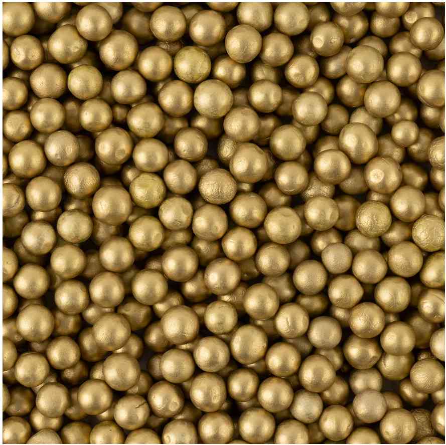 Шарики пенопласт Золото Металлик 6-8мм 10г ВВ