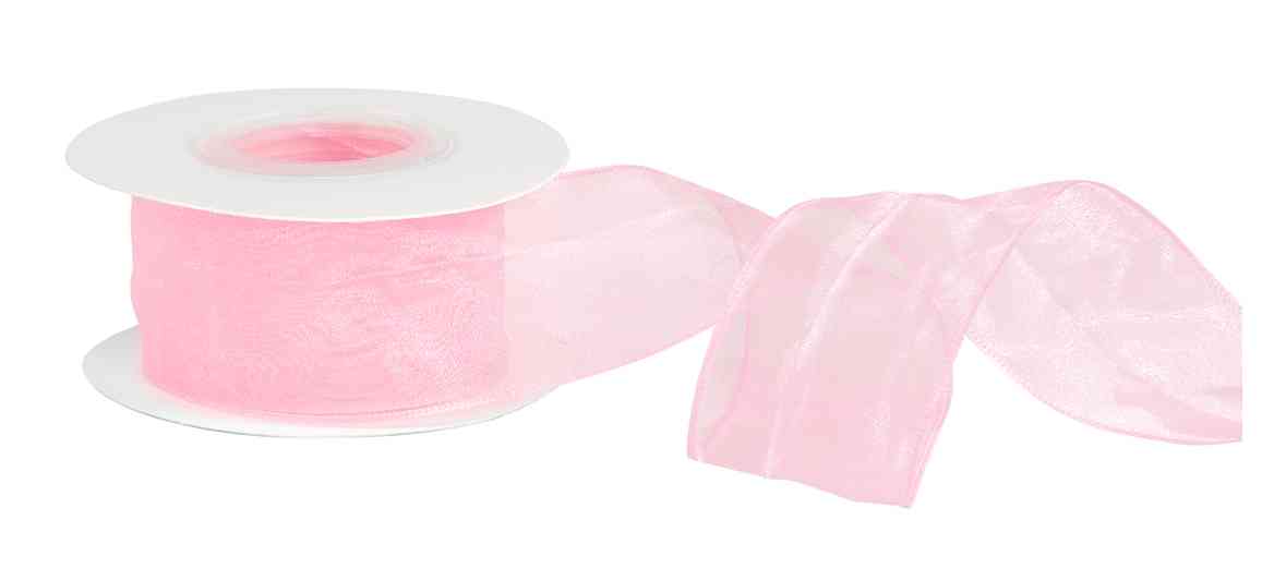 Лента органза 4х9,14м Нежная грация Розовый ДБ