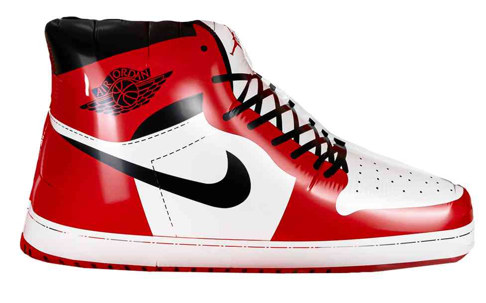 Шар фольга фигура Спортивные кеды, Красный 24" 61см FL