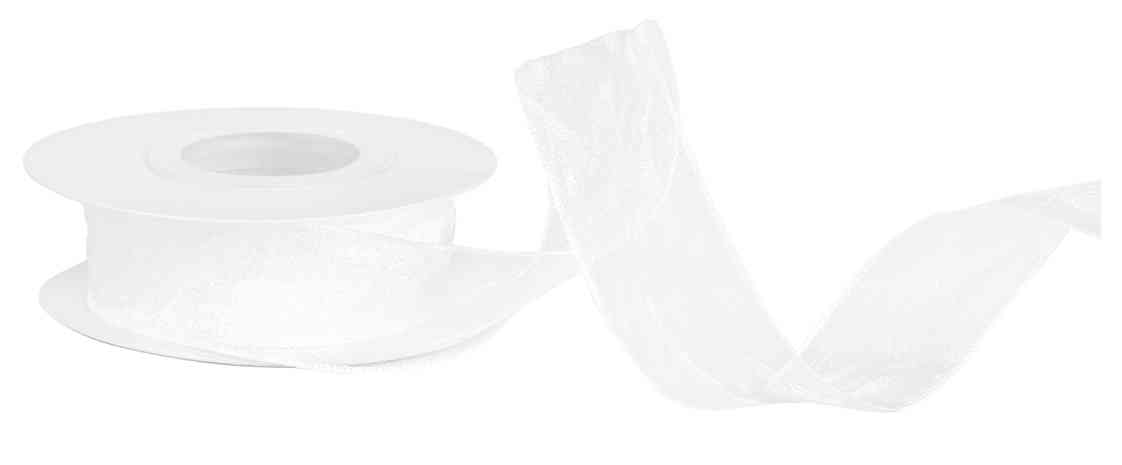 Лента органза 2,5х9,14м Нежная грация Белый ДБ