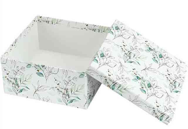 Коробка Квадрат 17х17х10см Красивые ветки Миленд