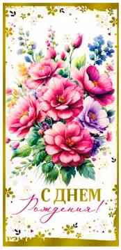 Конверт для денег С Днем Рождения! ФДА