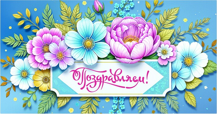 Конверт для денег Поздравляем Алхат
