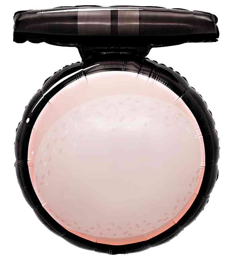 Шар 28" 71 см, фольга Пудра