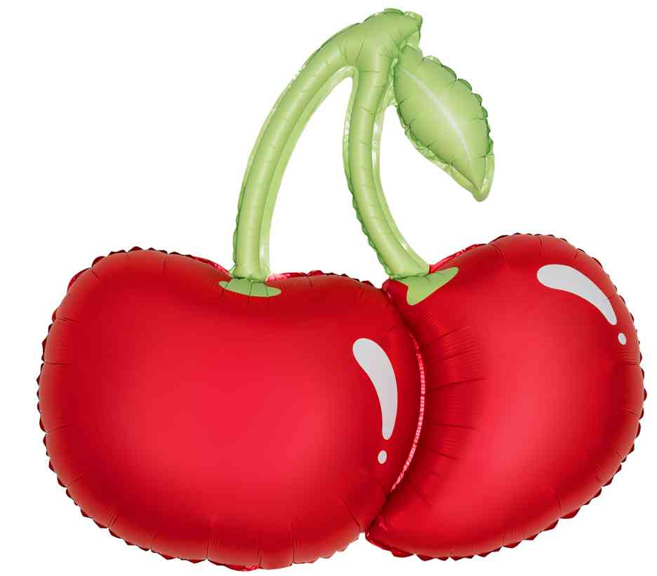 Шар 32" 81см, фольга, сатин Вишня, красный