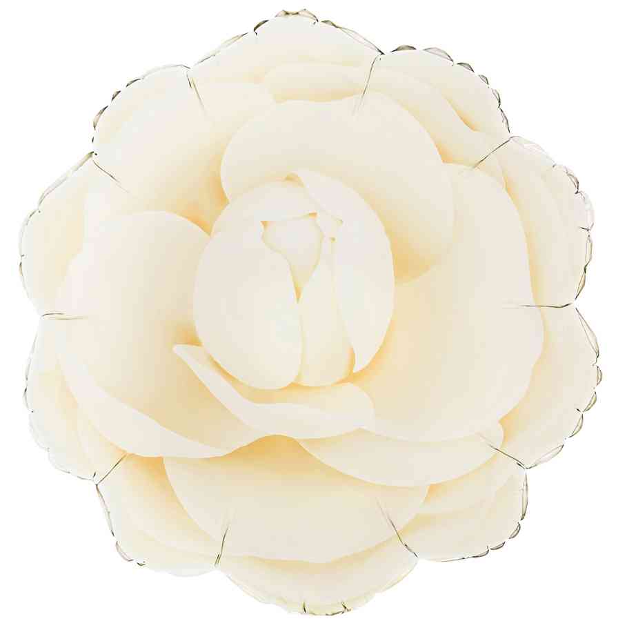 Шар 18" 48 см, фольга Камелия, кремовый