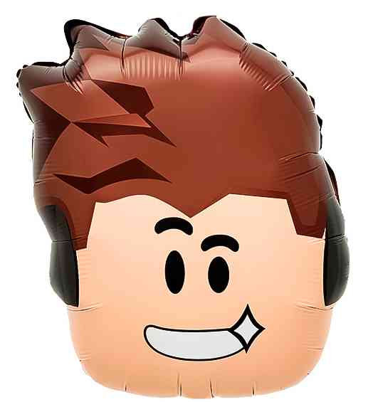 Шар фольга фигура Блоки Мальчик Герой в наушниках 23" 58см FL (упак)