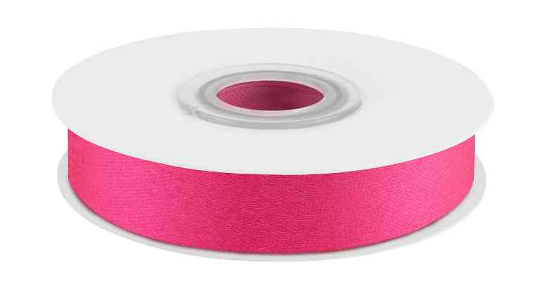 Лента атласная 1,2х22,85м Глубокий розовый ДБ