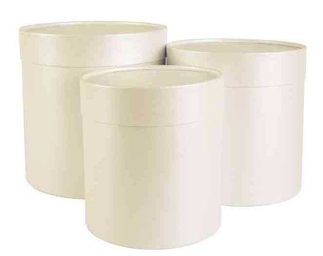 Коробка Цилиндр 18х18см Шампань Перламутр ДБ