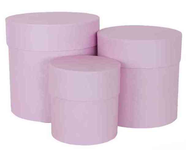Коробка Цилиндр 15х15см Розовый ДБ