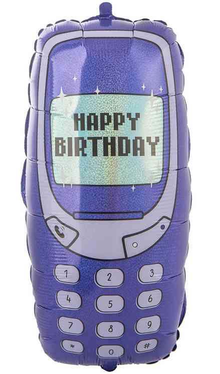 Шар 23" 58 см, фольга Мобильник