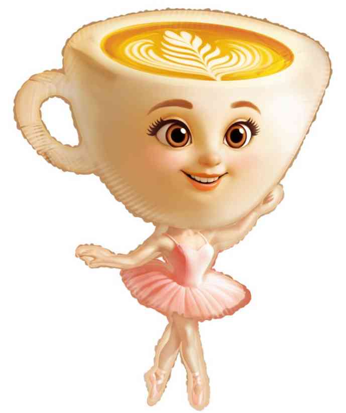 Шар фольга фигура Балерина 36" 91см FL (упак)