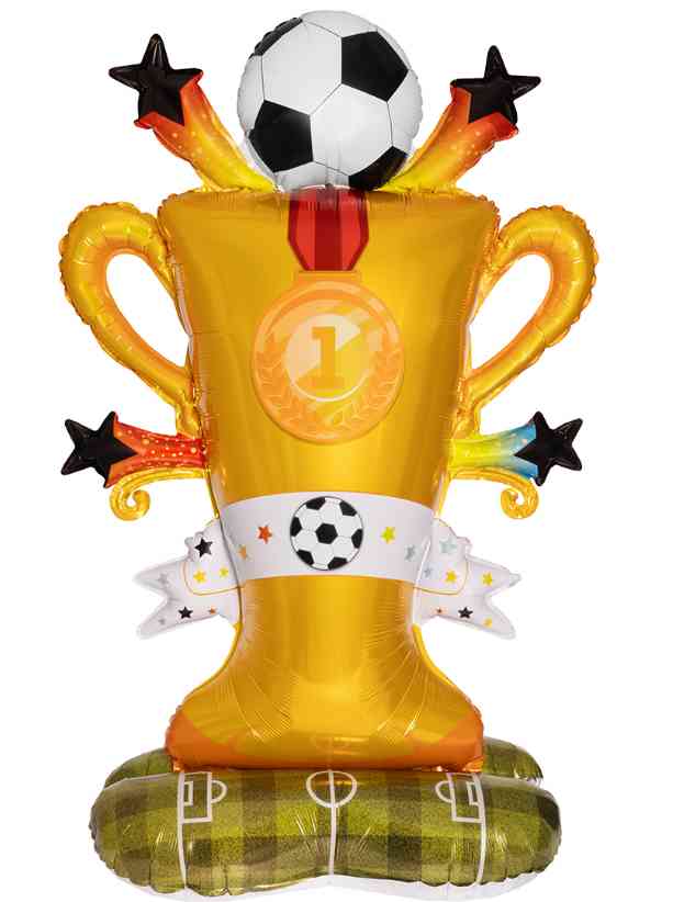Шар фольга фигура на подставке Кубок Чемпиона Футбол 59" 150см FL