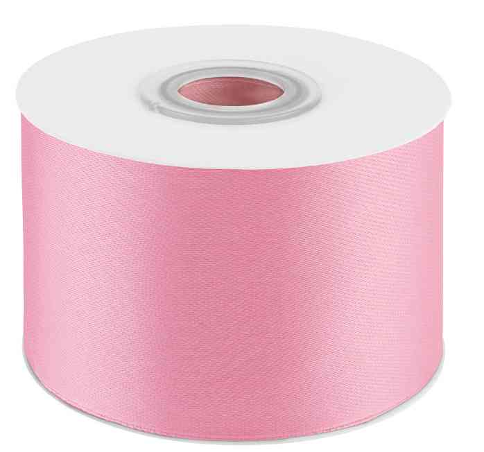 Лента атласная 5х22,85м Розовый ДБ