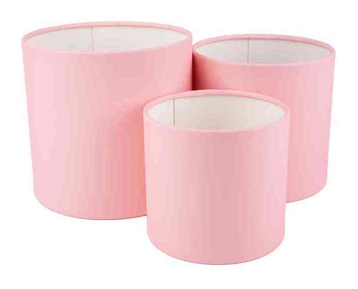 Коробка Цилиндр 16х16см Без крышки Розовый ДБ
