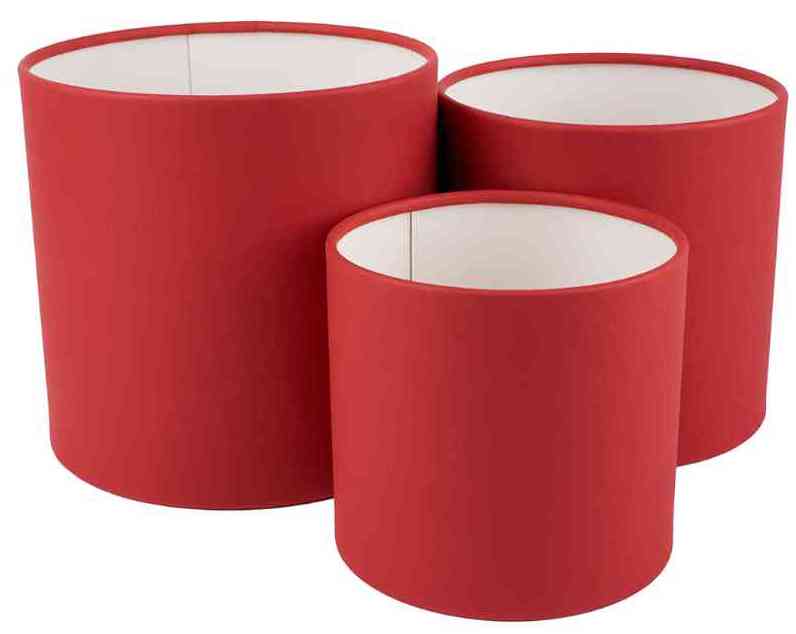 Коробка Цилиндр 16х16см Без крышки Красный ДБ