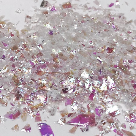 Конфетти 20гр фольга Мелкое Блестки Белые голография