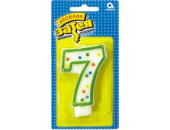 Свеча для торта Цифра Ассорти "7"