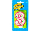 Свеча для торта Цифра Ассорти "3"