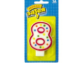 Свеча для торта Цифра Ассорти "8"