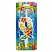 Свеча для торта Цифра Бабочка "9"