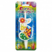 Свеча для торта Цифра Бабочка "5"