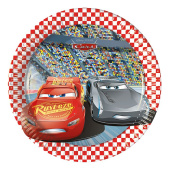 Тарелки бумага 200мм Тачки 3 Cars 3 уп8